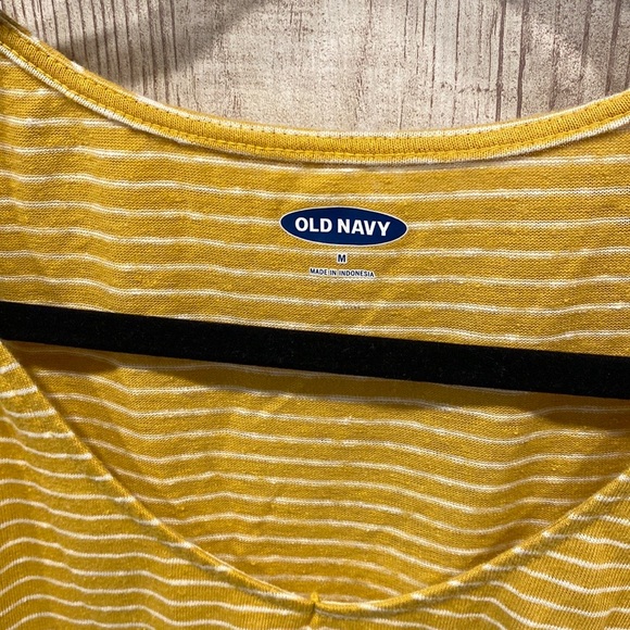 Old Navy Yellow Stripe Tank Top - Picture 2 of 2